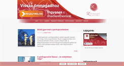 Desktop Screenshot of leleksziget.hu